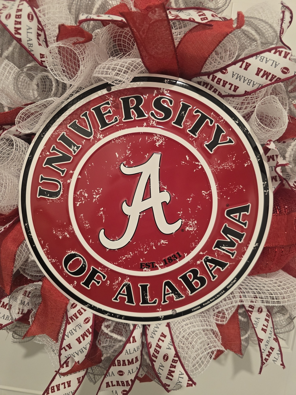 W065 - Alabama Football Wreath